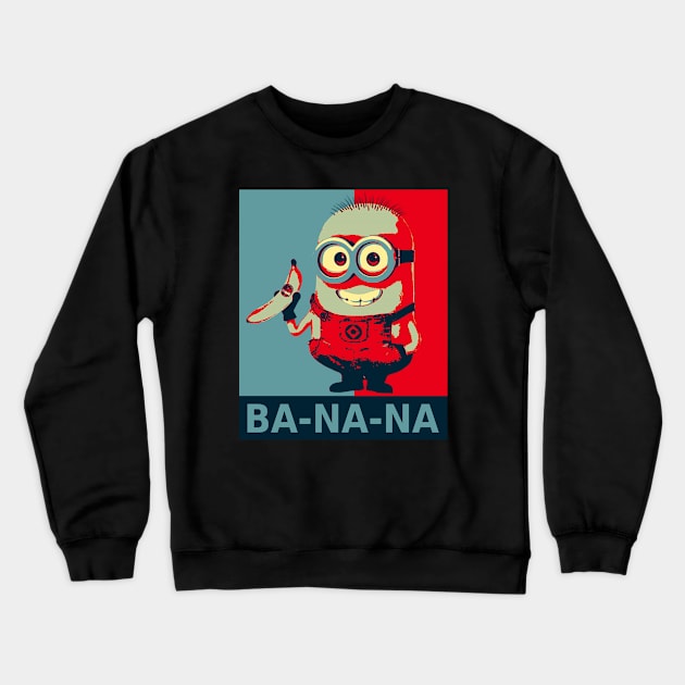 Minion Banana Hope Crewneck Sweatshirt by Skorretto